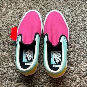 Vans ComfyCush custom slip ons.